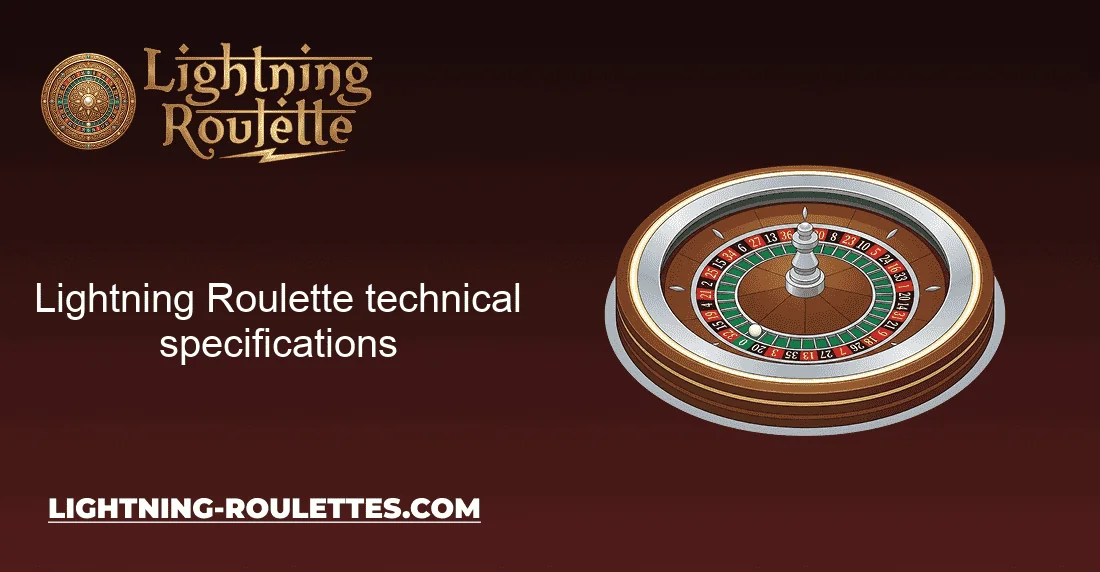 Lightning Roulette technical specifications Lightning Roulette technical specifications